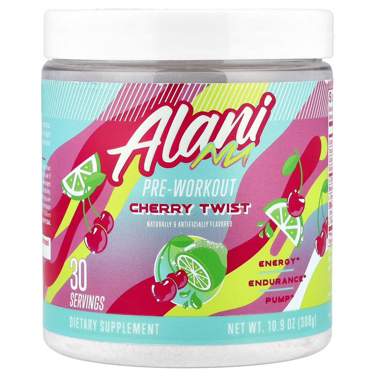 Alani Nu Pre-Workout, Cherry Twist, 10.9 oz 308 g | Target