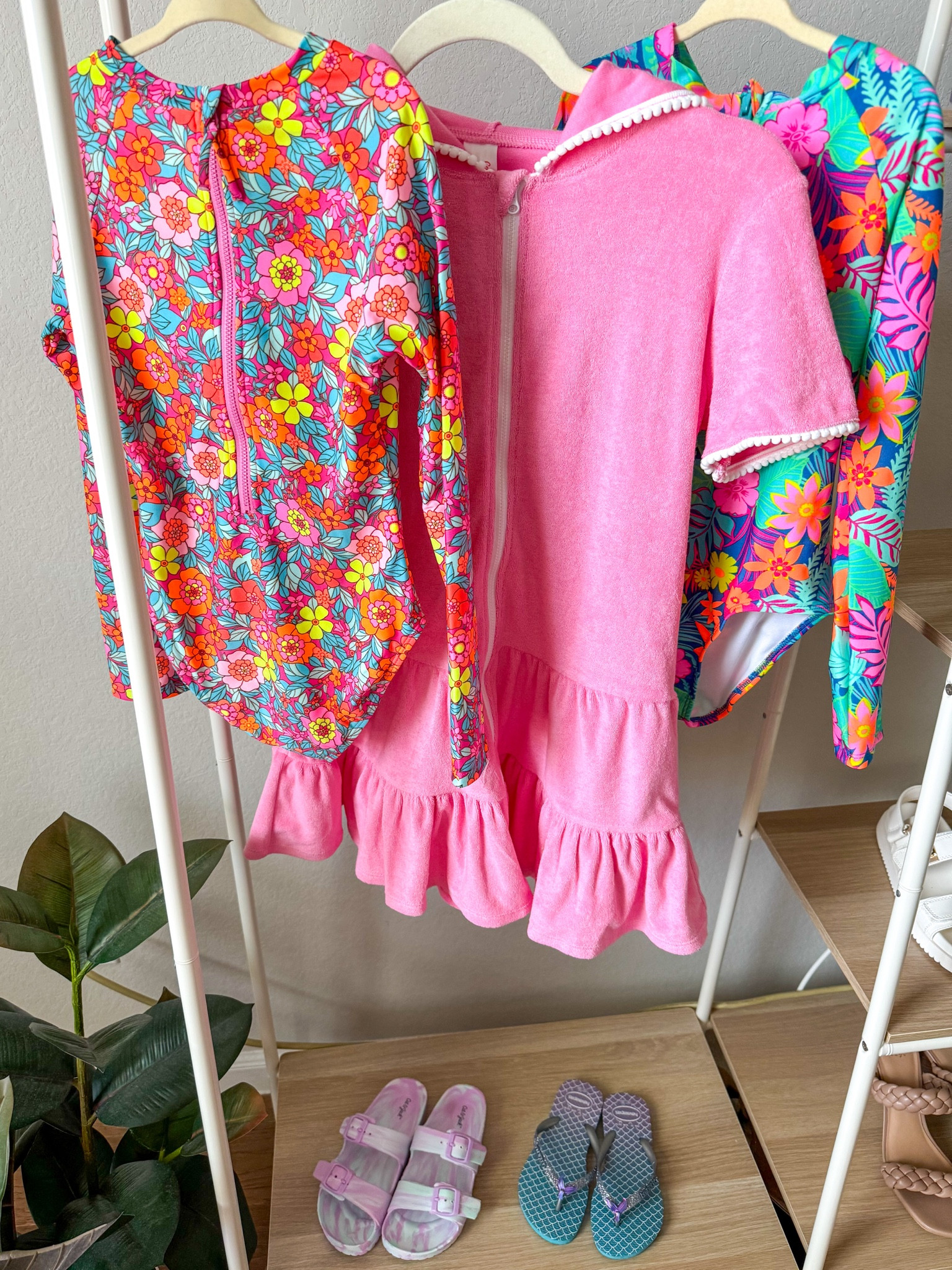 Girls swimsuits, coverup and sandals - all true to size 


#ltkseasonal #ltksalealert #ltkstyletip #ltkshoecrush

#LTKxNSale #LTKKids #LTKSwim