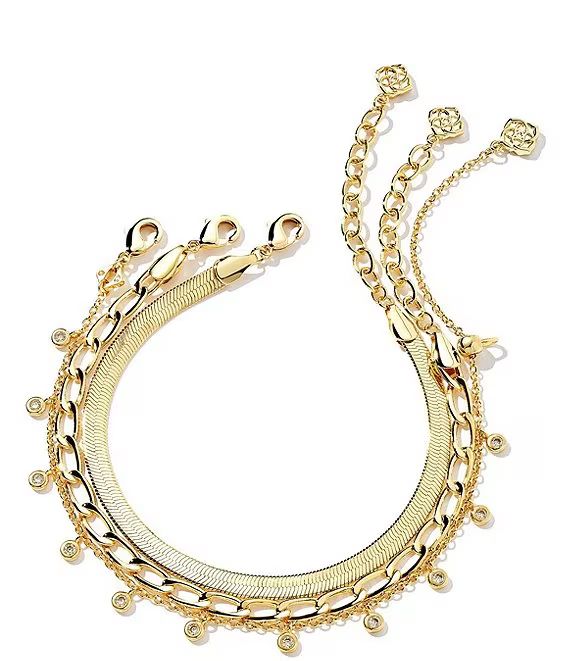 Kassie Chain Bracelet Set | Dillard's