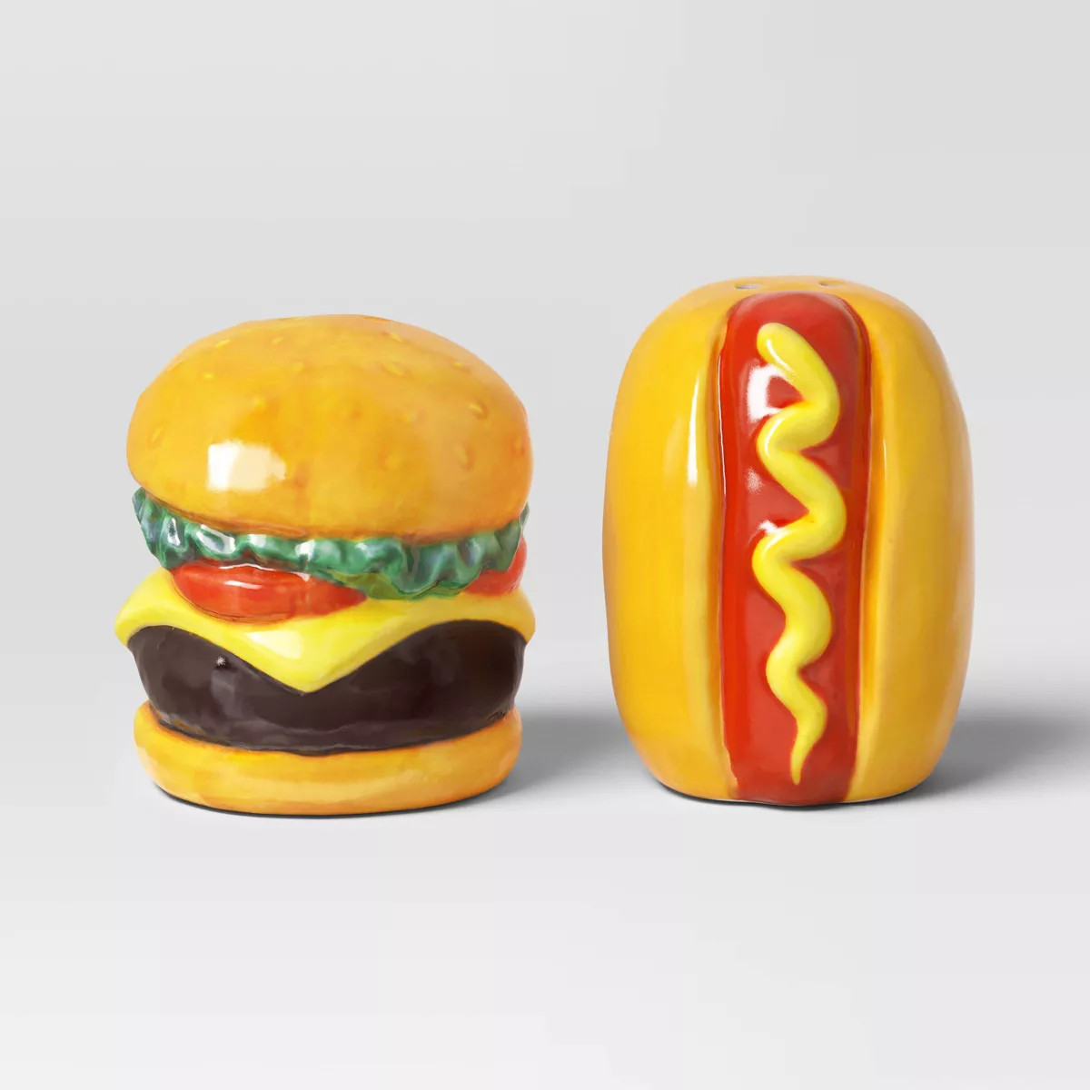 Earthenware Hamburger/Hot Dog Salt and Pepper Shaker Set - Room Essentials™ | Target