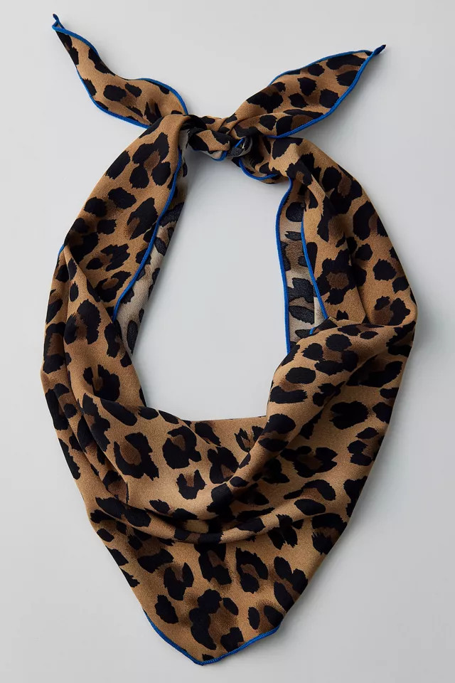Animal Print Headscarf in Leopard, Women's at Urban Outfitters | Urban Outfitters (US and RoW)