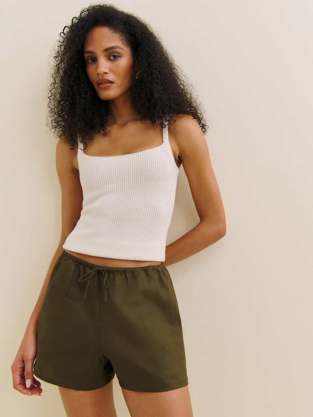 Zoey Linen Short | Reformation (Global)