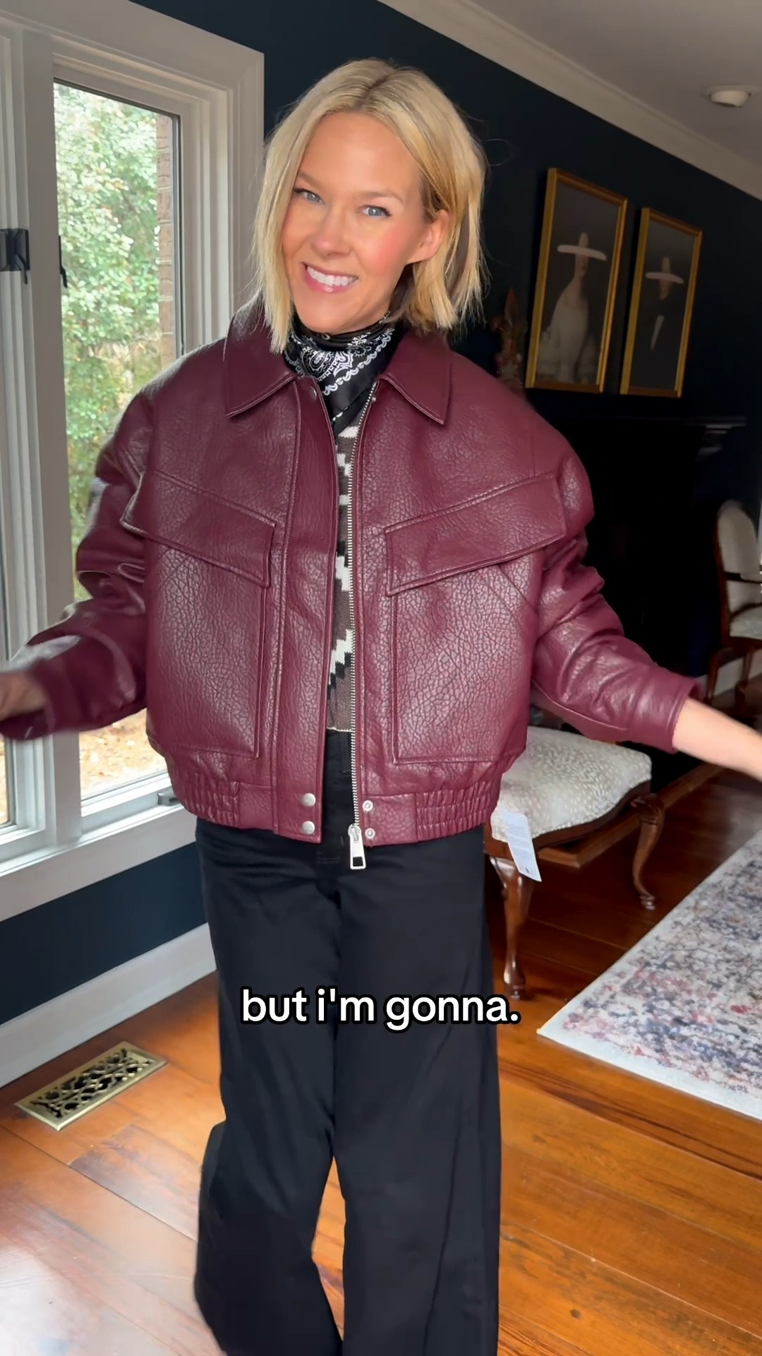 Jacket is the outfit 