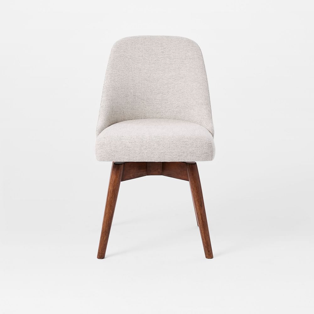 Mid-Century Swivel Office Chair - Wood Legs | West Elm (US)