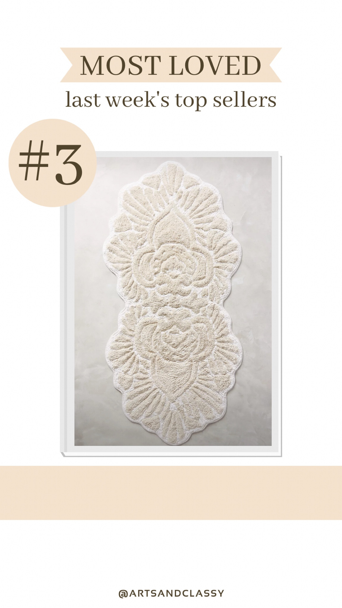 This gorgeous boho bath rug is one of this week’s best sellers! It’s from Anthropologie and so luxurious. 

#LTKfindsunder100 #LTKhome