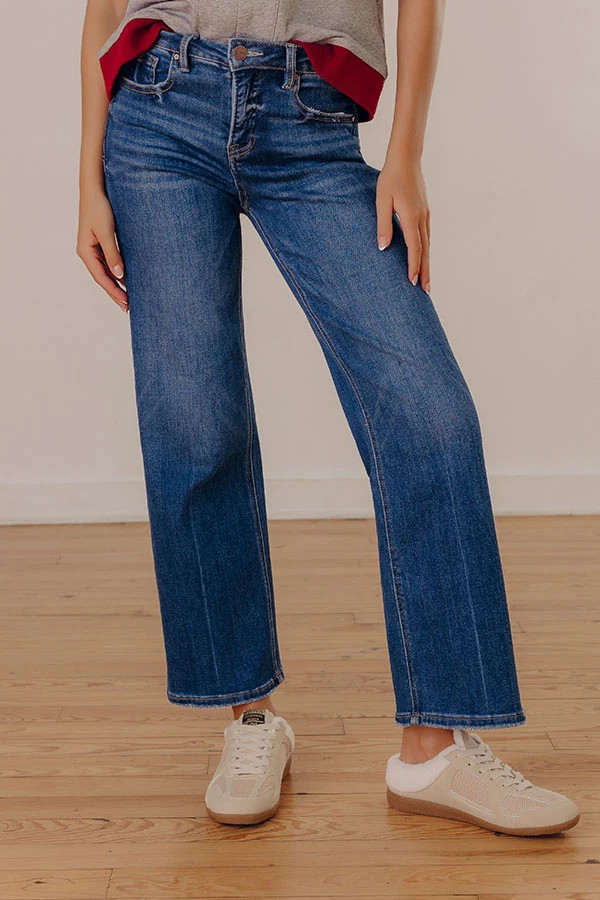 RISEN Kalena High Waist Tummy Control Straight Leg Jean | Impressions Online Boutique