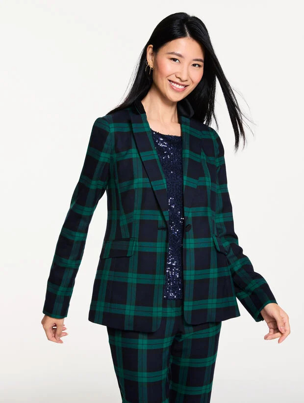 Dashing Tartan Blazer | Talbots