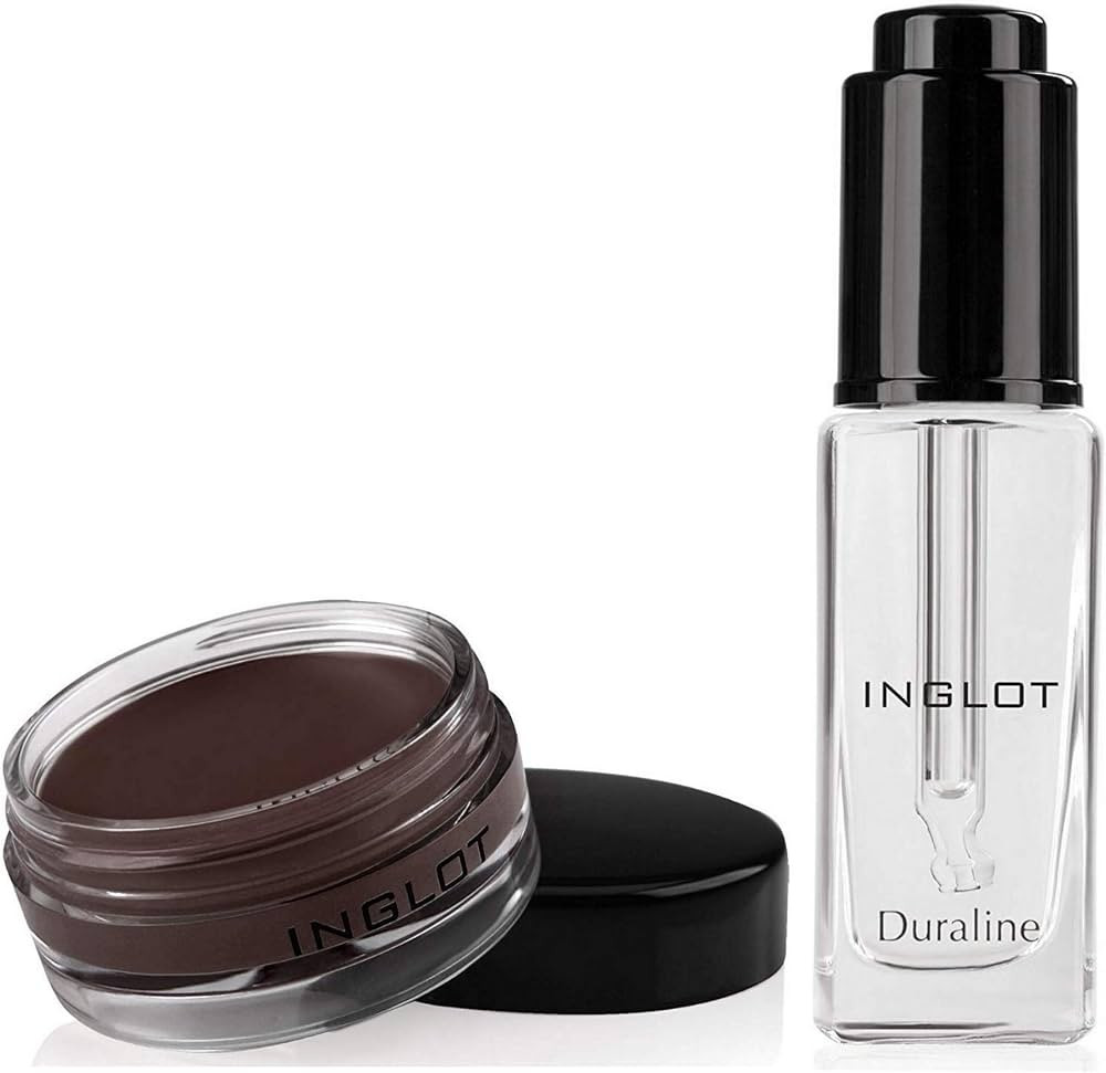 Inglot AMC Eyeliner Gel 90 and Duraline Featuring a Gute Cosmetic Carrying Bag (3 Piece Bundle) | Amazon (US)
