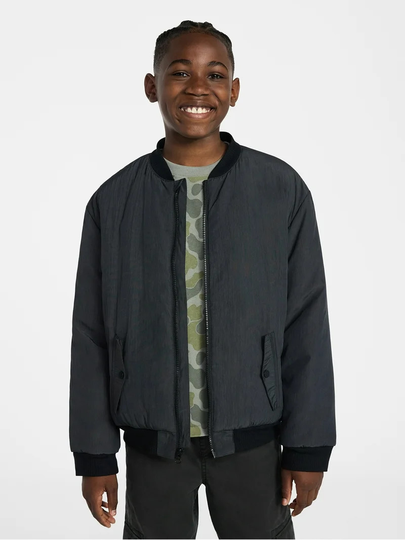 Weekend Academy Boys Bomber Jacket, Sizes 4-18 | Walmart (US)
