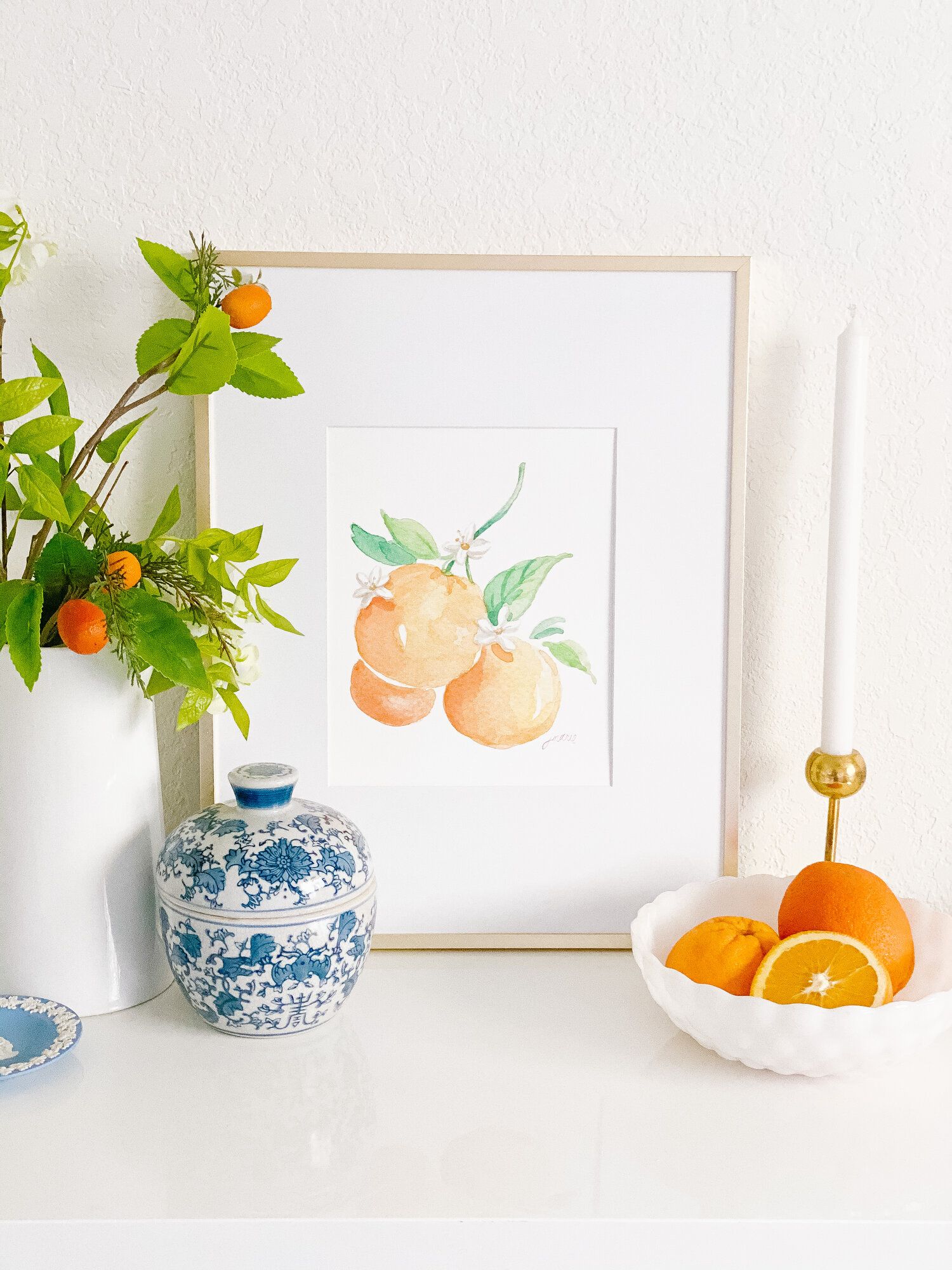 Orange Blossoms Art Print — Simply Jessica Marie | Simply Jessica Marie