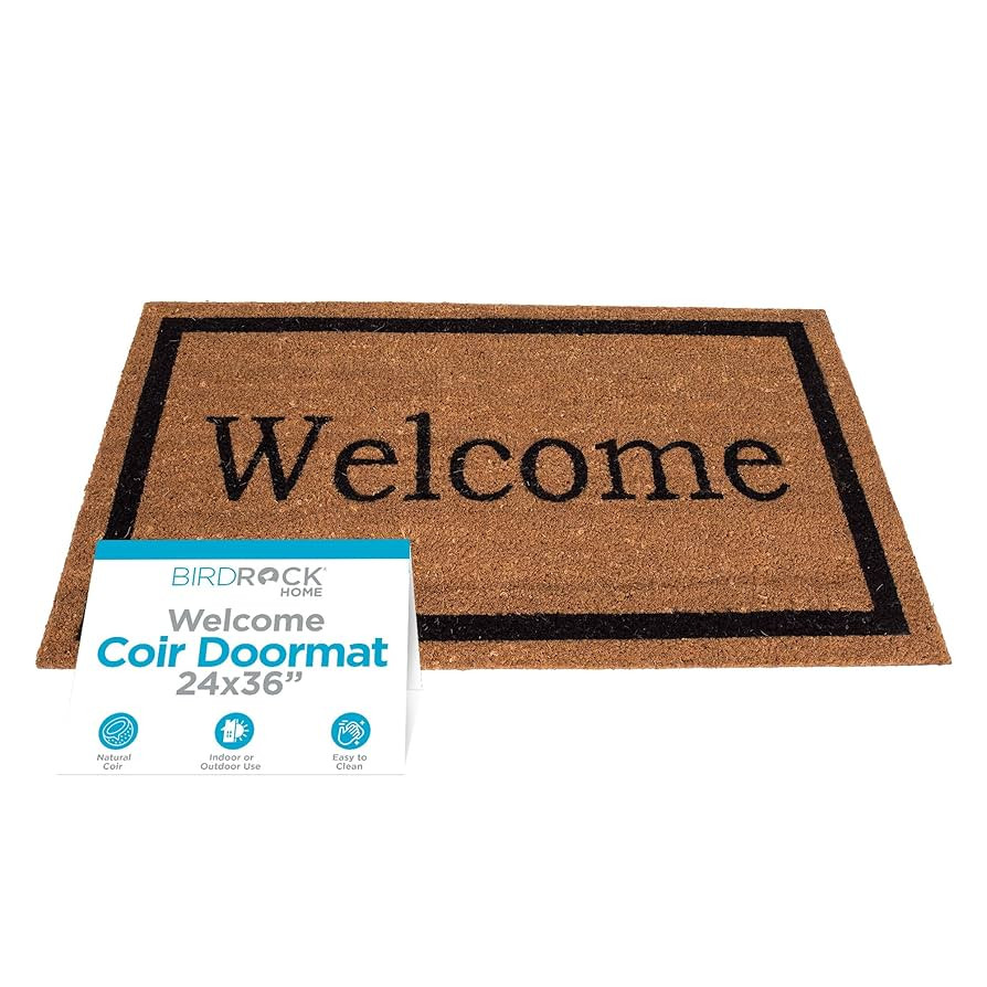 BIRDROCK HOME Welcome Door Mat - Decorative Entry Rug - Outdoor Durable Floor Doormats for Front ... | Amazon (US)