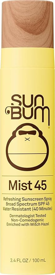 Sun Bum Original SPF 45 Sunscreen Mist - Broad Spectrum Moisturizing Facial Sunscreen Spray with ... | Amazon (US)