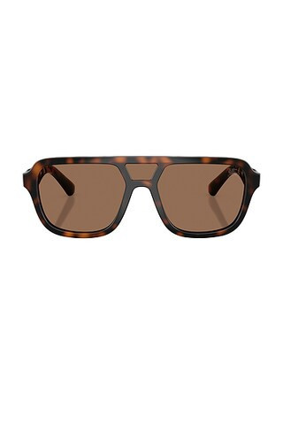 Burberry Aviator Sunglasses in Brown - Brown. Size all. | FWRD 