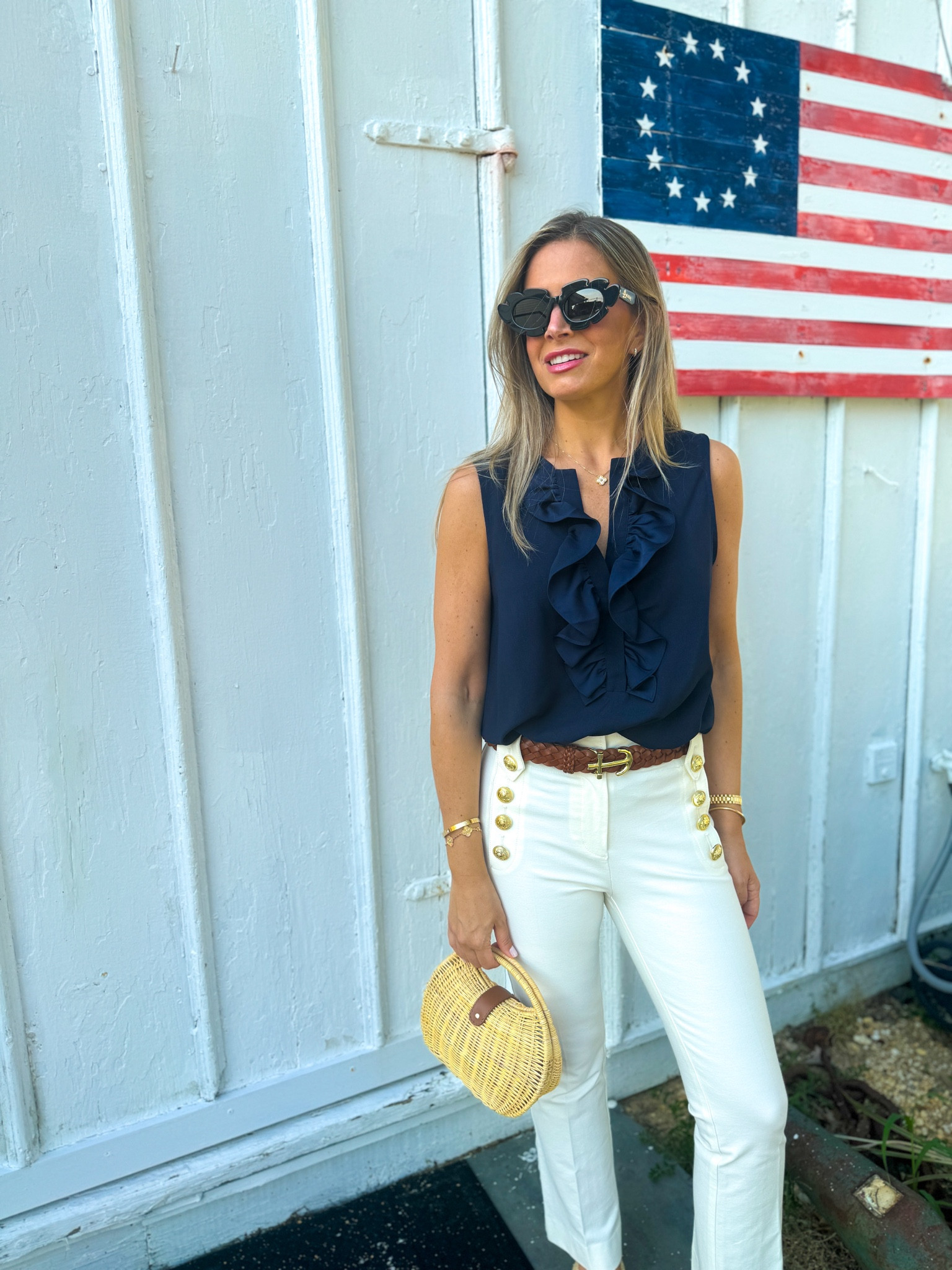 Big weekend for America 🇺🇸

P.S. not pictured 📸 — my splurge raffia loafers of the season. Shop my whole patriotic ‘fit on the blog {www.partialtopink} or LTK.

#LTKSummerSales #LTKStyleTip #LTKOver40