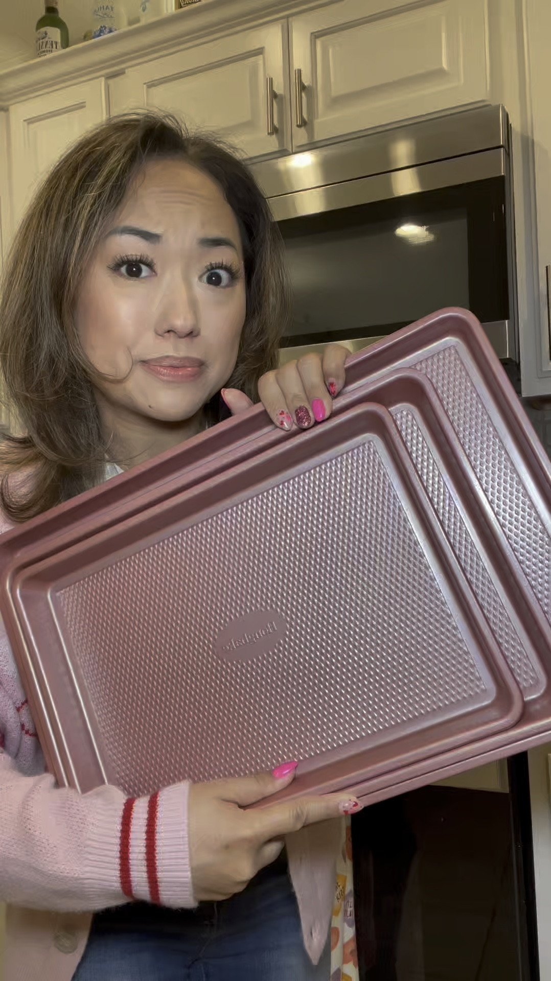 The perfect baking sheets that nothing sticks to! Perfect for baking cookies, making cheese crisps, or baking the best cinnamon rolls 

 #LTKGiftGuide #LTKHome #LTKFindsUnder50