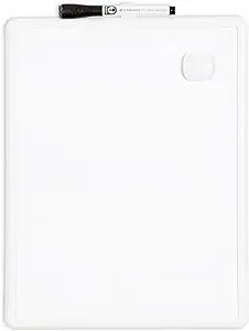 U Brands Contempo Magnetic Dry Erase Board, 11 x 14 Inches, White Frame | Amazon (US)