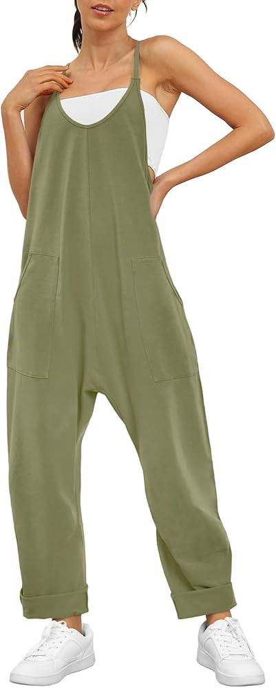 AUTOMET Jumpsuits for Women Casual Summer Outfits Rompers Comfy Beach Vacation Trendy Overalls Ju... | Amazon (US)