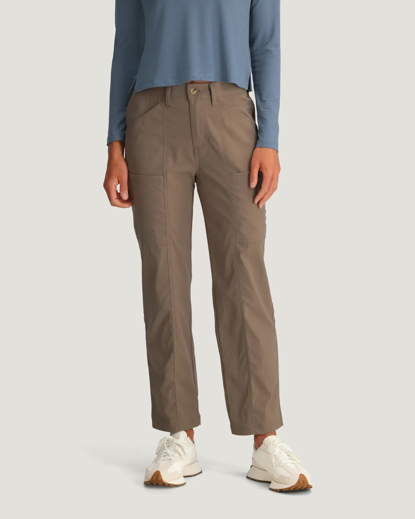 Women's Topogrid Pant - Fossil - Fossil / L | Free Fly Apparel