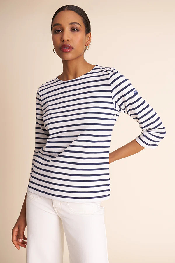 Saint James Galathee II - Jersey :: Neige/Marine | MM LaFleur