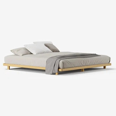 Japanese Style Natural King Floor Bed | Wayfair North America