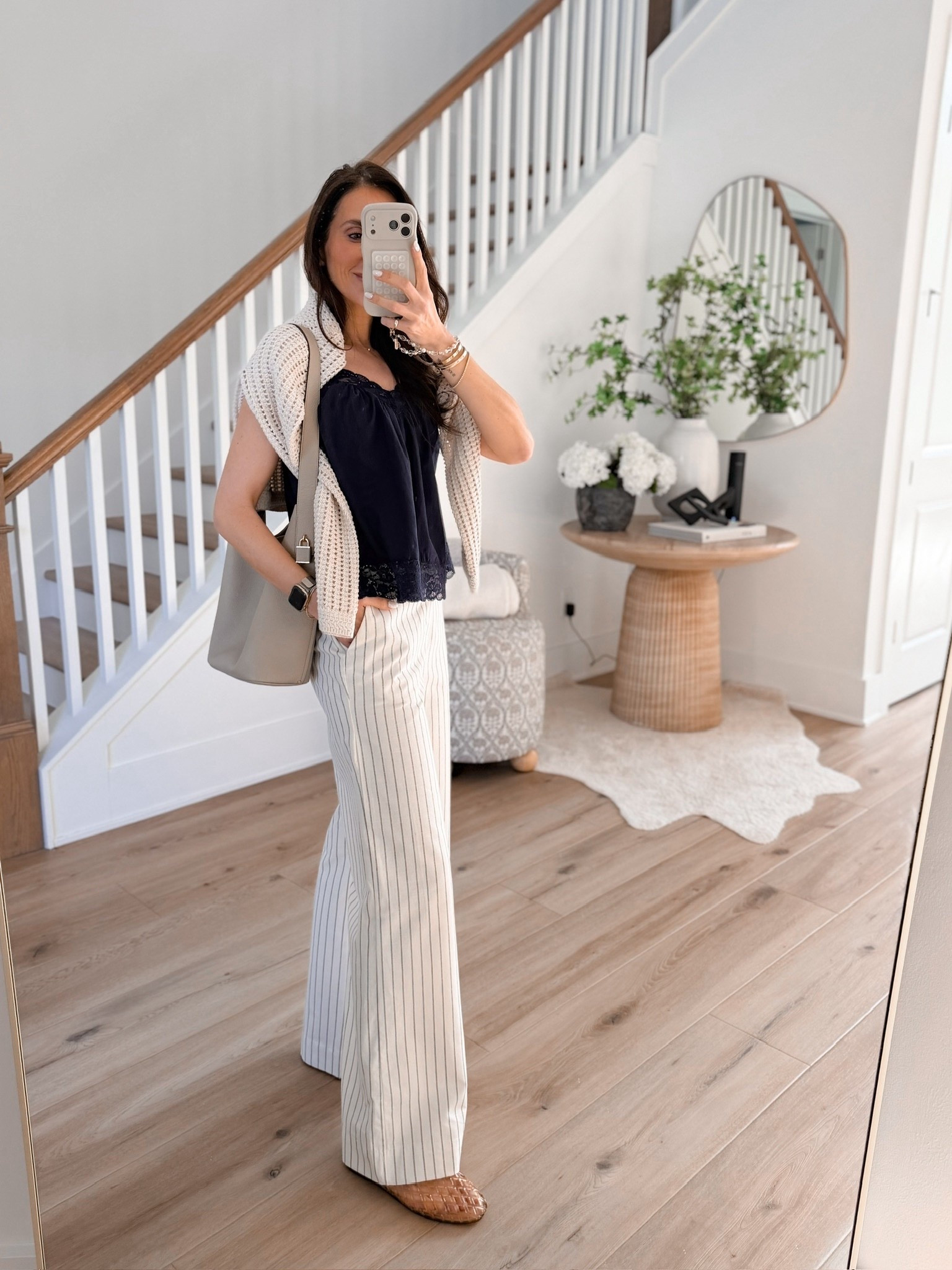 Striped trousers for spring, elevated spring look, mom outfit, nautical vibe, costal look, annabrstyle 

#LTKSeasonal #LTKgrwm #LTKootd