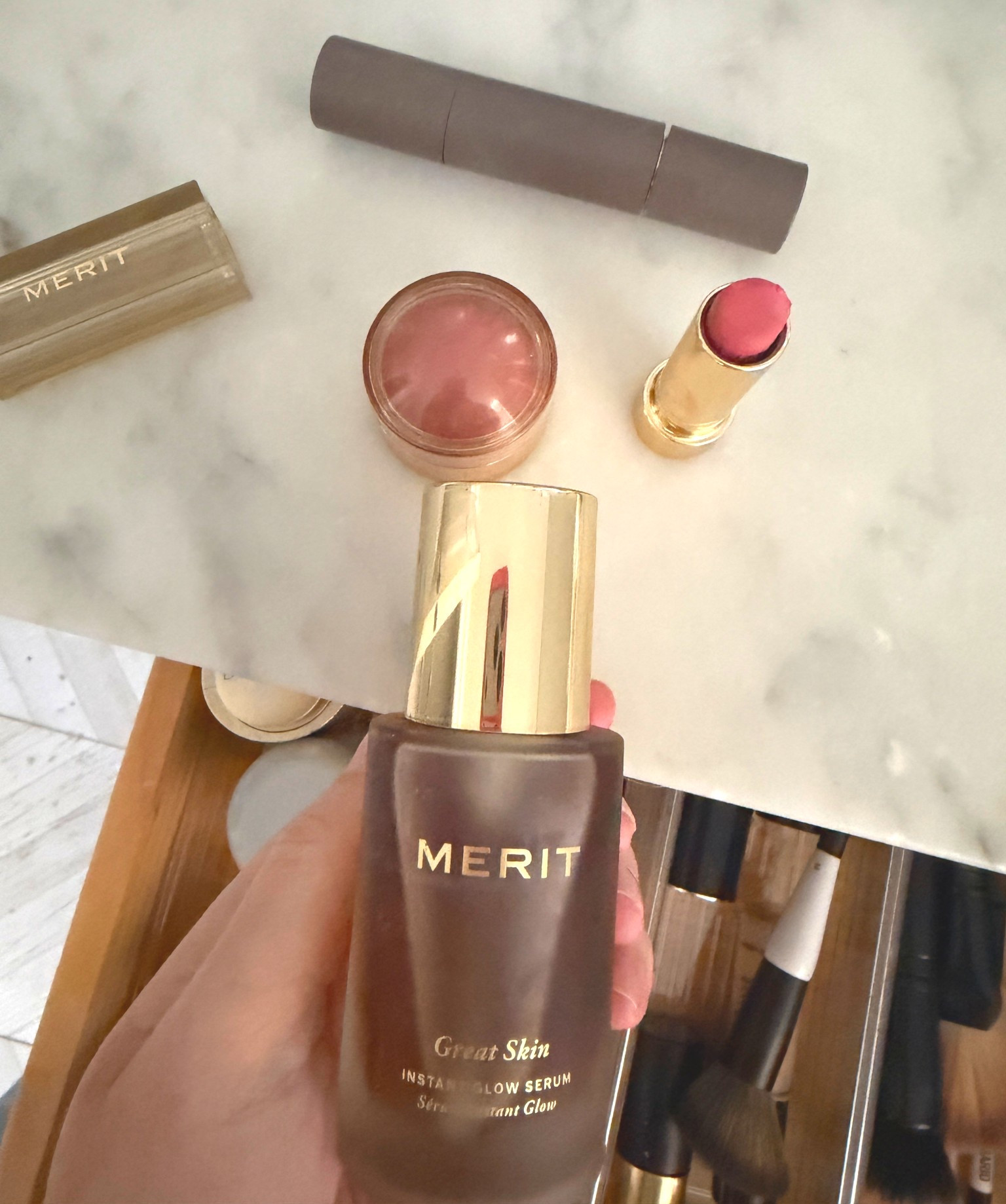 I’ve used this serum for awhile but Merit Beauty sent me some makeup to try and I have to say the lipstick is the creamiest I’m ever used! Love the cream blush for a sun kissed look, too! And concealer is great! 

#LTKMothersDay #LTKBeauty