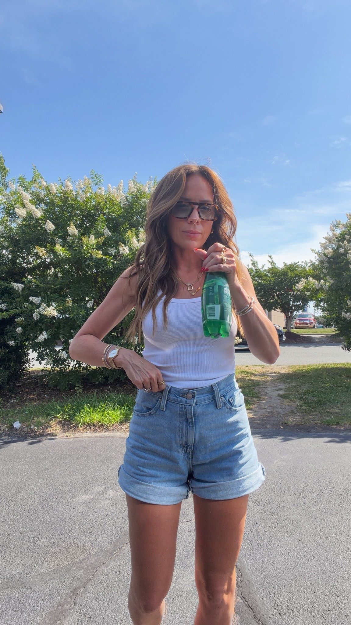 Road trip ootd! In xs tank 25 shorts

#LTKootd #LTKgrwm #LTKdayinmylife