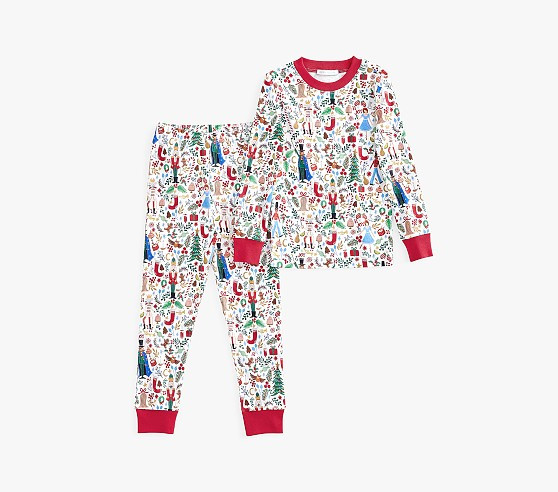 Rifle Paper Co. Nutcracker Organic Cotton Kid Pajama Set | Pottery Barn Kids