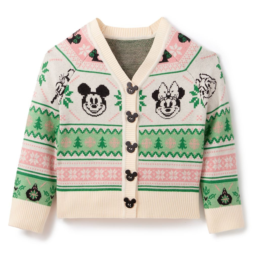 Mickey Mouse and Friends Holiday Cardigan Sweater for Kids | Disney Store