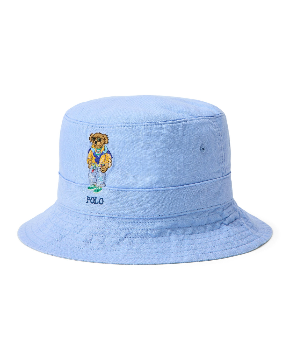 Polo Ralph Lauren Men's Logo and Bear Embroidered Bucket Hat - Austin Blue | Macy's