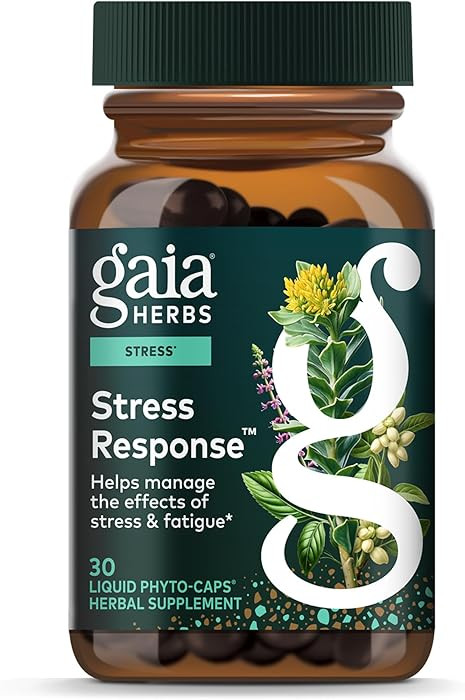 Gaia Herbs Stress Response Supplements - Supports Relaxation & Healthy Stress Response* - with Rh... | Amazon (US)