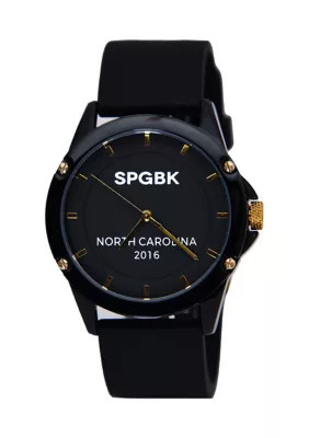 Spgbk Unisex Black And Gold Watch | Belk