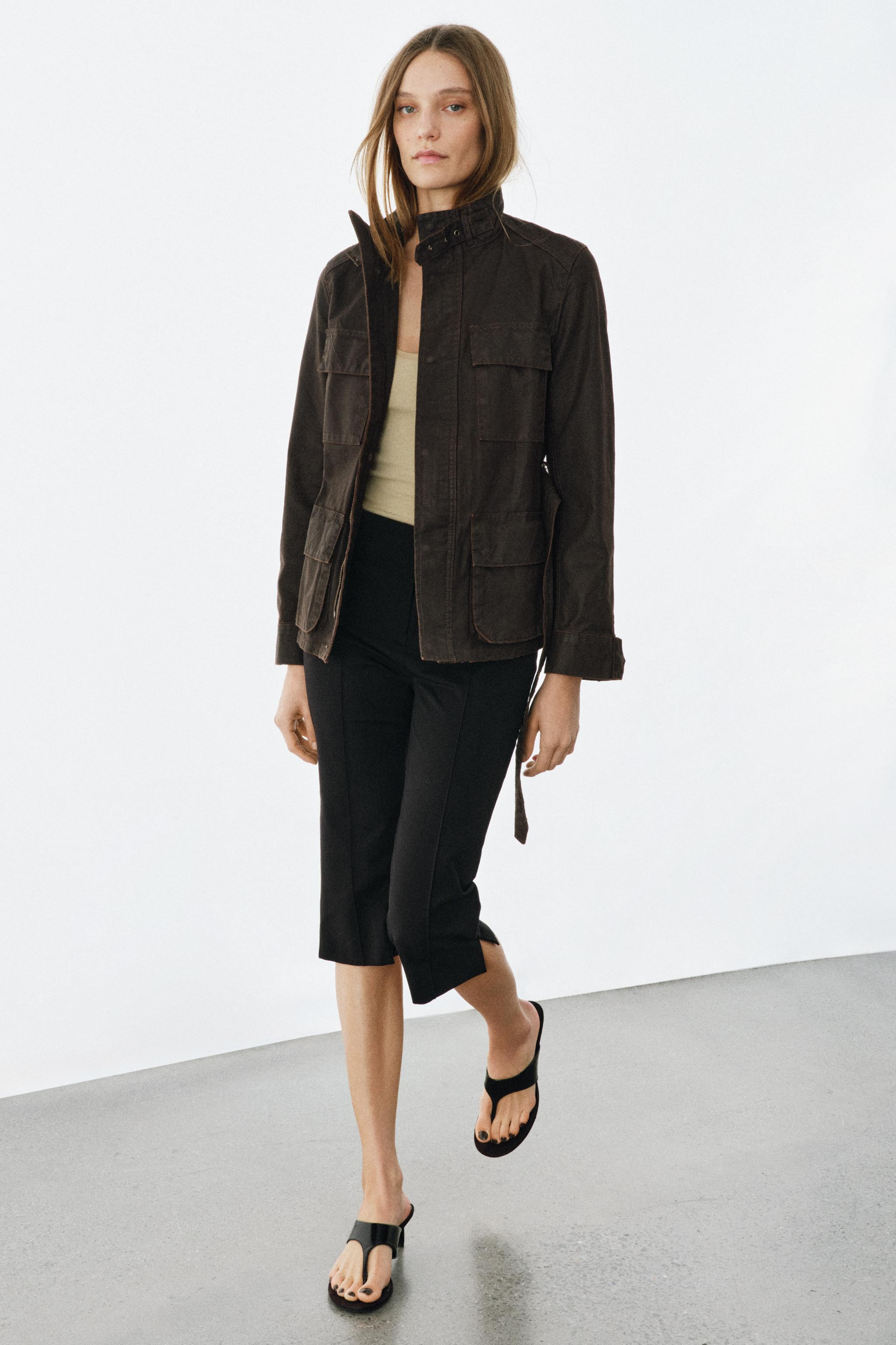 ZW COLLECTION WAXED EFFECT JACKET | Zara UK