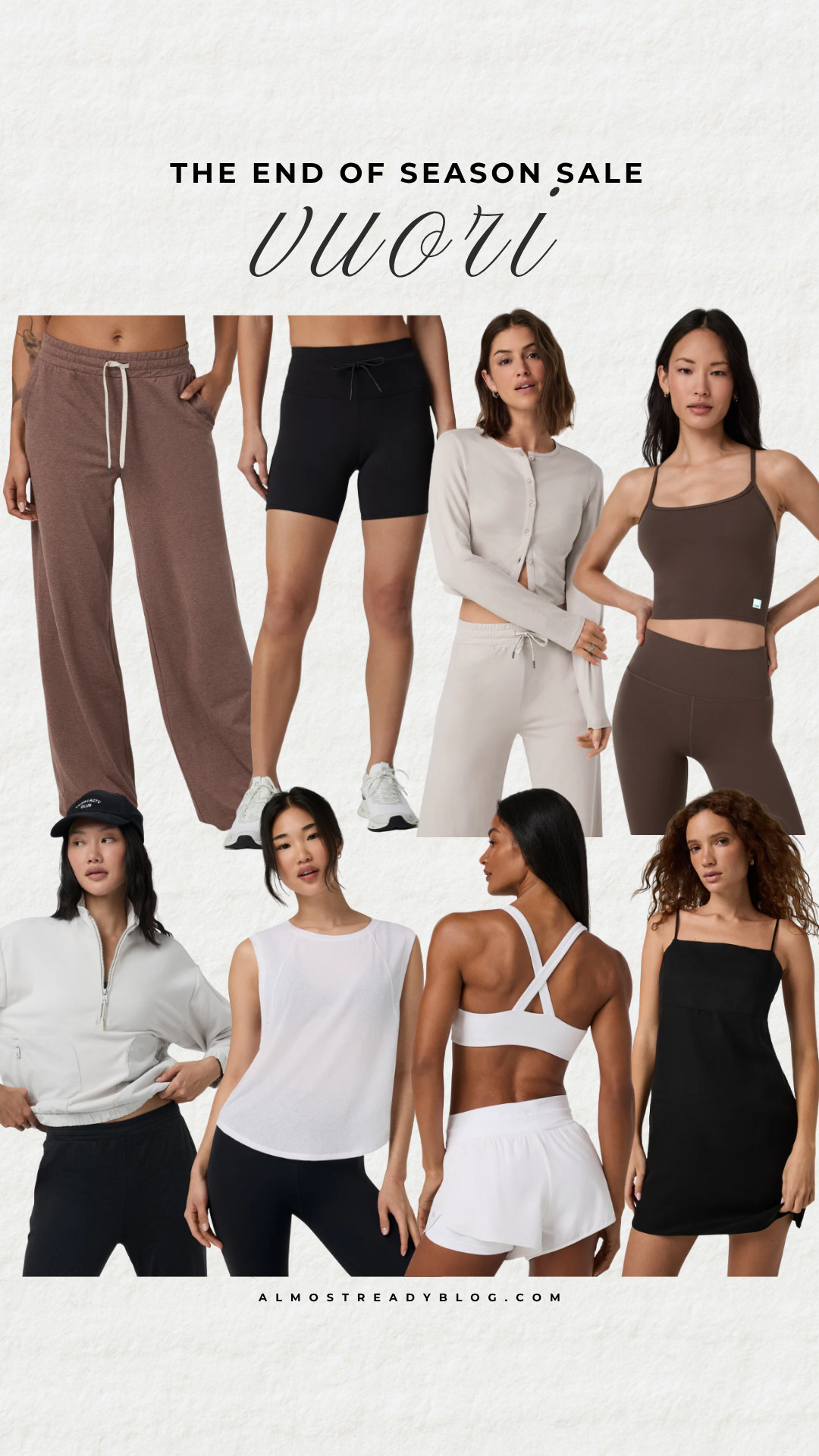 Vuori's end-of-season sale is full of elevated activewear, lounge essentials, and versatile pieces you'll wear all summer long.

summer activewear outfits, everyday athleisure style, casual summer essentials, travel day outfit, sporty summer fashion, Vuori leggings, biker shorts, lounge pants, activewear set, tennis dress

#LTKActive #LTKOver40 #LTKSaleAlert