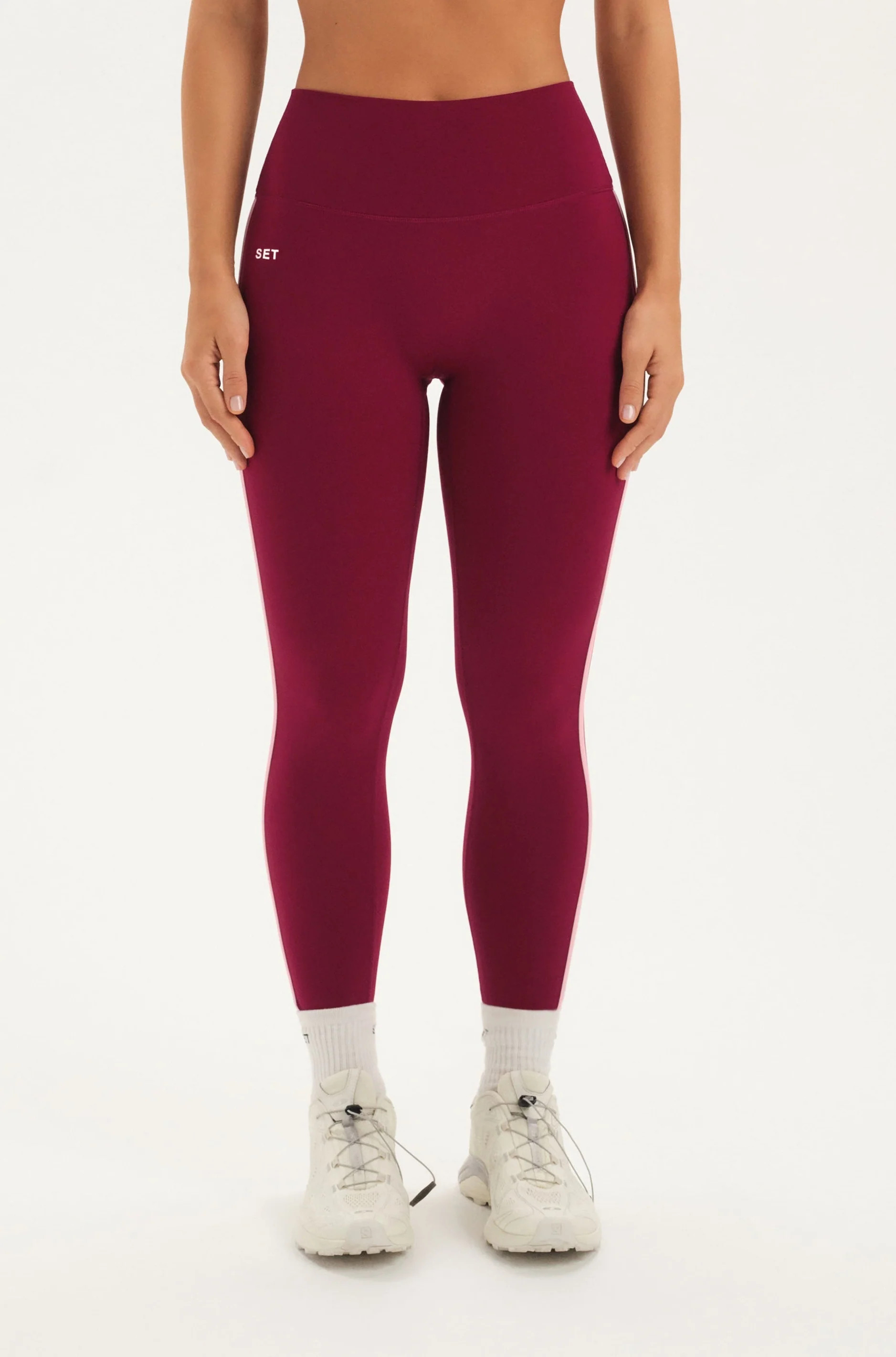 SPORTBODY® SPORTY STRIPE LEGGINGS - ROSA | SET Active