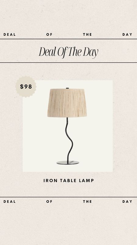 Deal of the Day - Iron + Woven Lamp!

woven lamp, rope lamp, iron lamp, wavy lamp, table lamp, wayfair finds, wayfair lamp, wayfair deal, lamp favorite, deal of the day, affordable home decor, affordable lamp, budget friendly home finds

#LTKhome #LTKfindsunder100