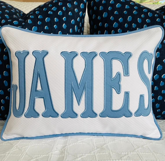 Applique Name Pillow Cover | Etsy | Etsy (US)