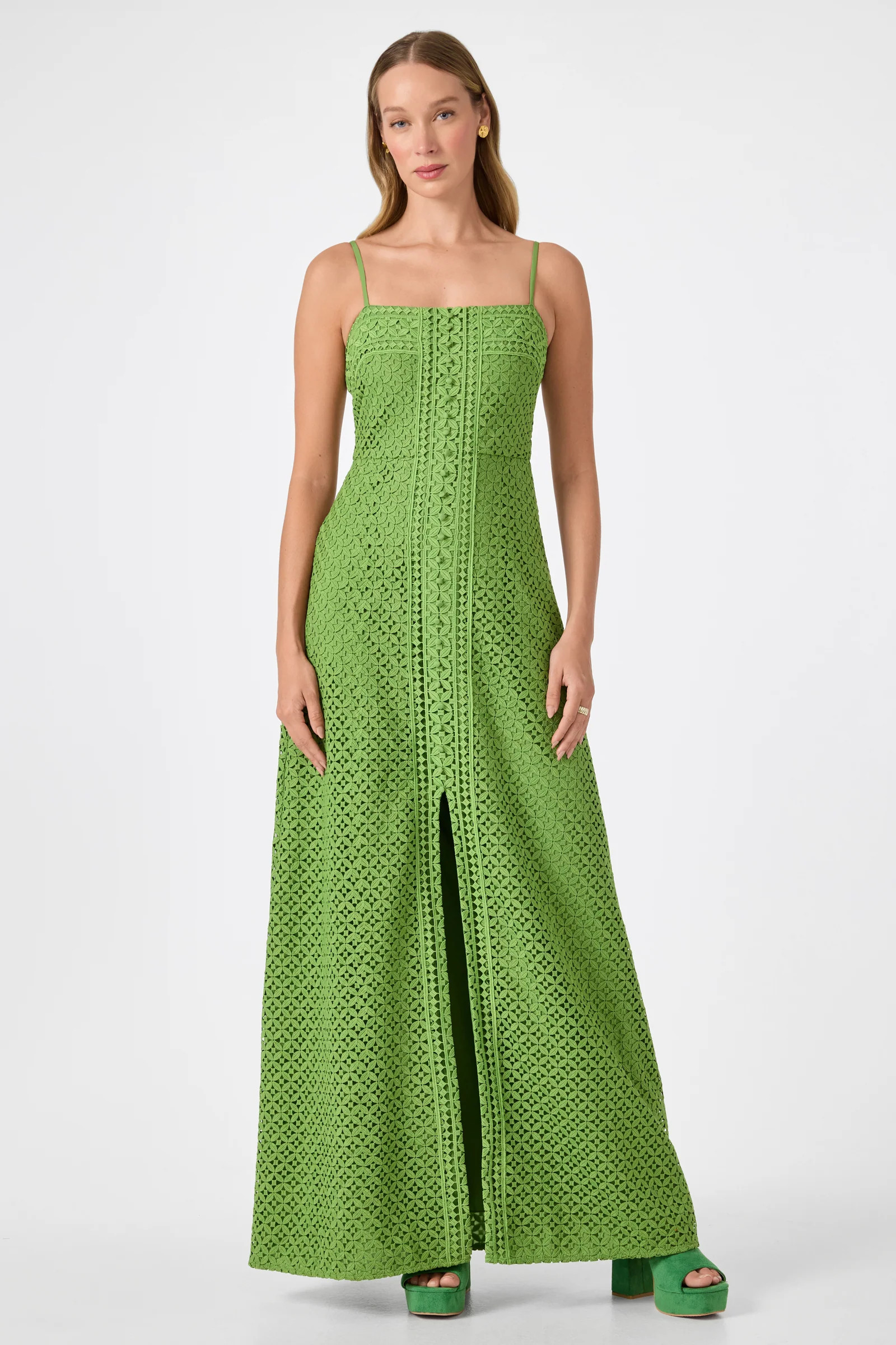 Akumi Sleeveless Lace Maxi Dress | Trina Turk
