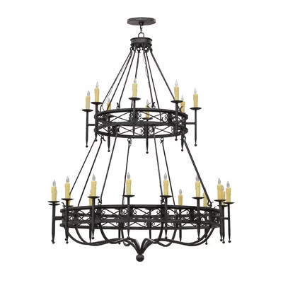 Gina 24 - Light Candle Style Chandelier | Wayfair North America