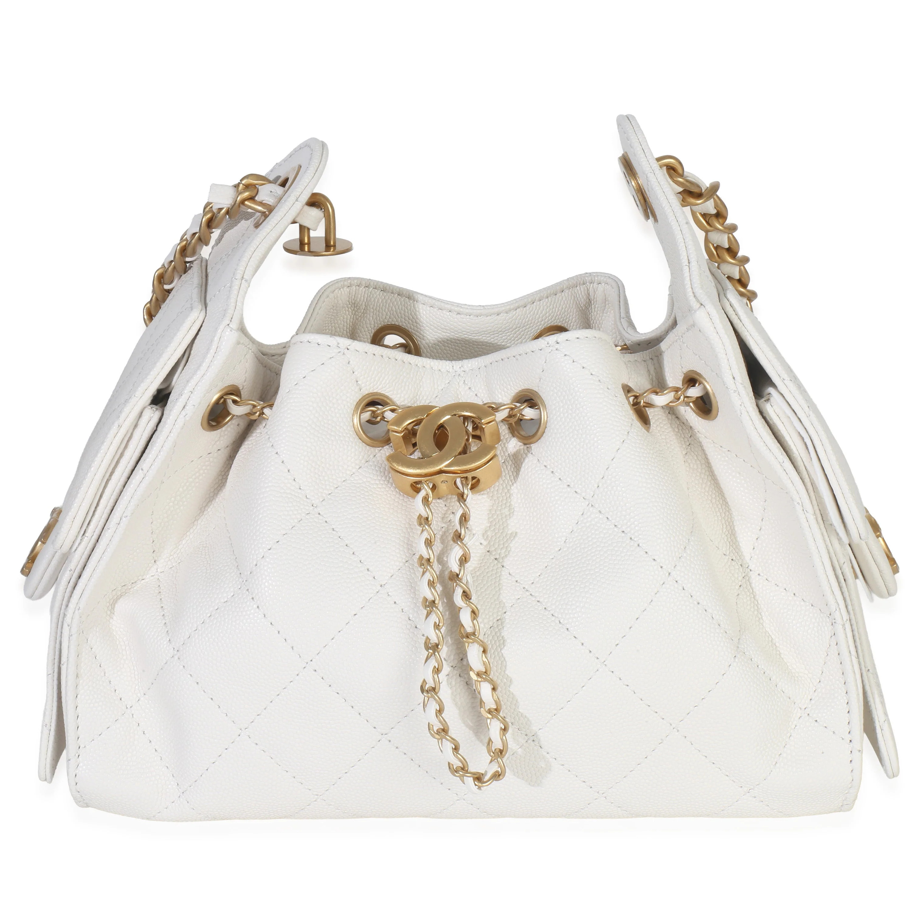 Chanel Mini 25 Hobo Bag — White | Italist Inc.