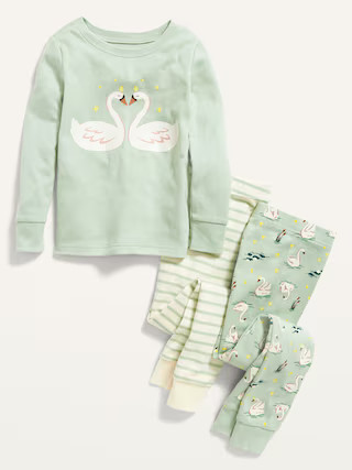 Unisex 3-Piece Printed Pajama Set for Toddler & Baby | Old Navy (US)