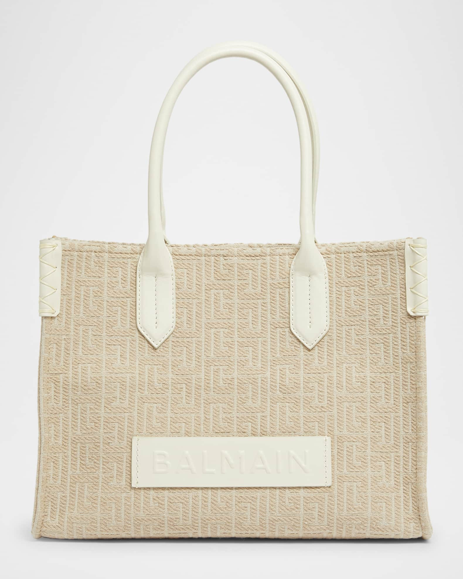 B-Army Shopper Shoulder Bag in Monogram Jacquard | Neiman Marcus