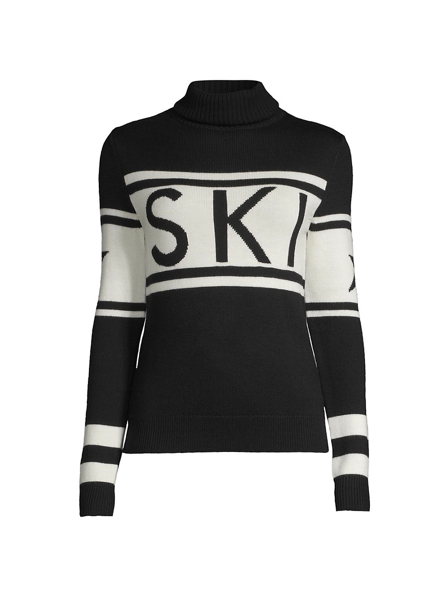Women's "Ski" Wool Turtleneck Sweater - Black - Size XL | Saks Fifth Avenue