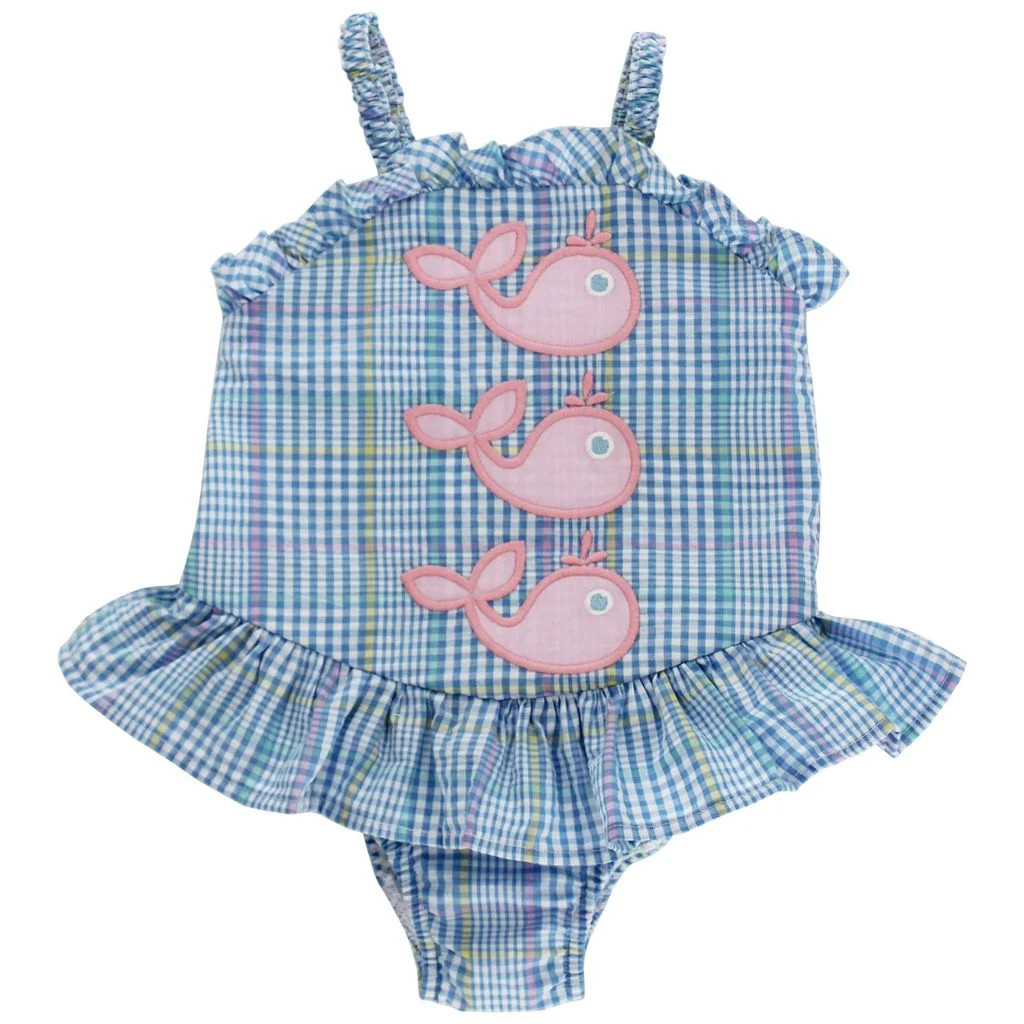 Bailey Boys Whale Wishes 1 Piece With Ruffle | Persnickety
