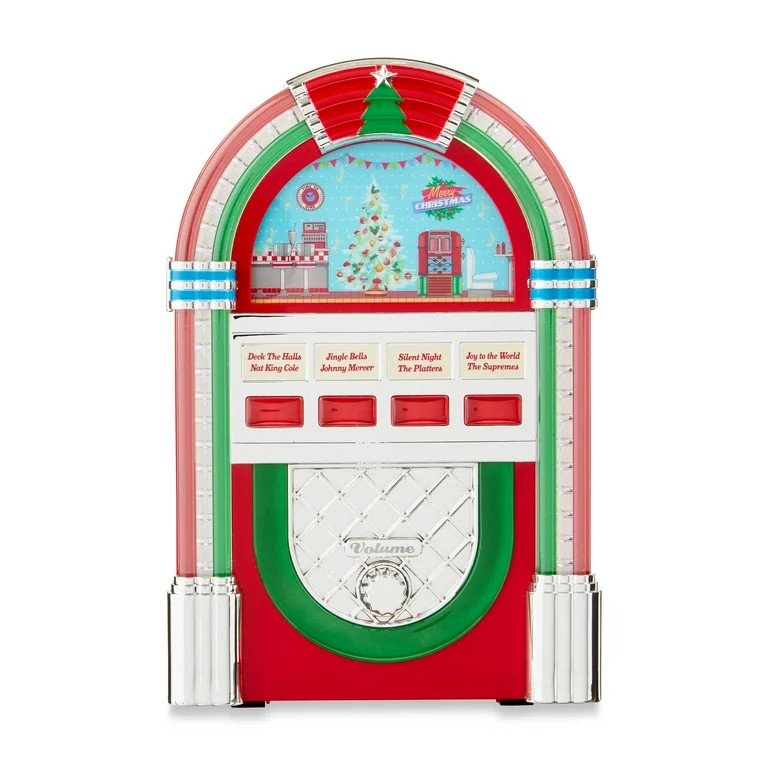 Mr. Christmas 9" Jukebox Decoration, Red | Walmart (US)