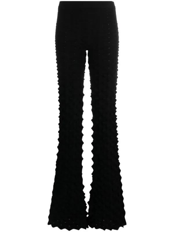 Chet Lo Gradient Spiky 3D-knit Flared Trousers - Farfetch | Farfetch Global