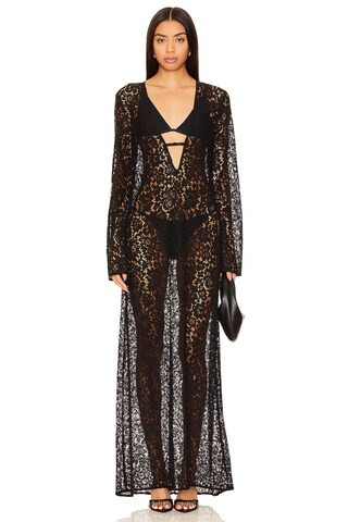 Ronny Kobo Waylon Dress in Jet Black from Revolve.com | Revolve Clothing (Global)
