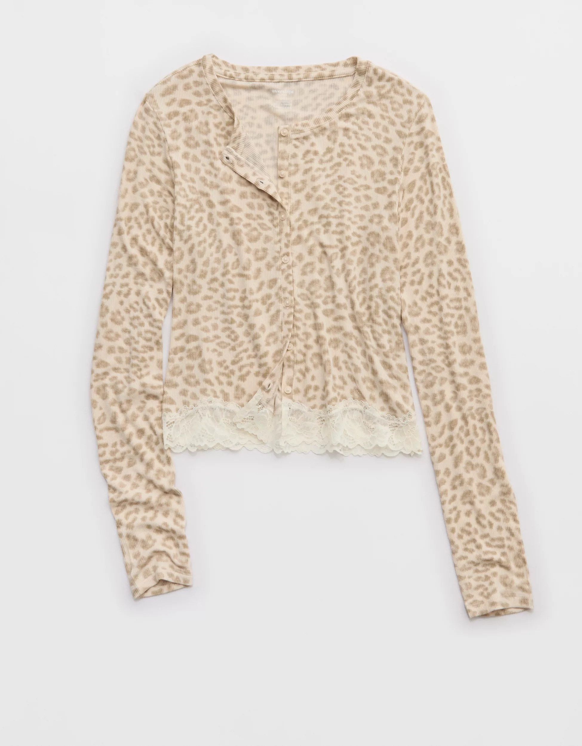 OVERSLEPT by Aerie Real Soft Ribbed Cardigan | Aerie