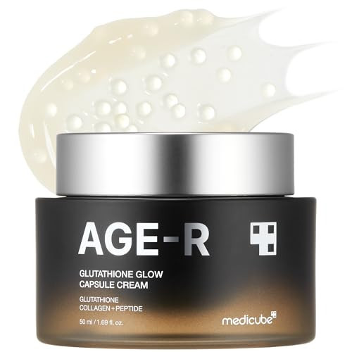 medicube AGE-R Glutathione Glow Capsule Facial Cream - Instant Lifting Moisturizer - Collagen Peptide For Hydrating Glow - Improve Blemishes, Uneven Skin Tone - Korean Skin Care 1.69 fl.oz | Amazon (US)