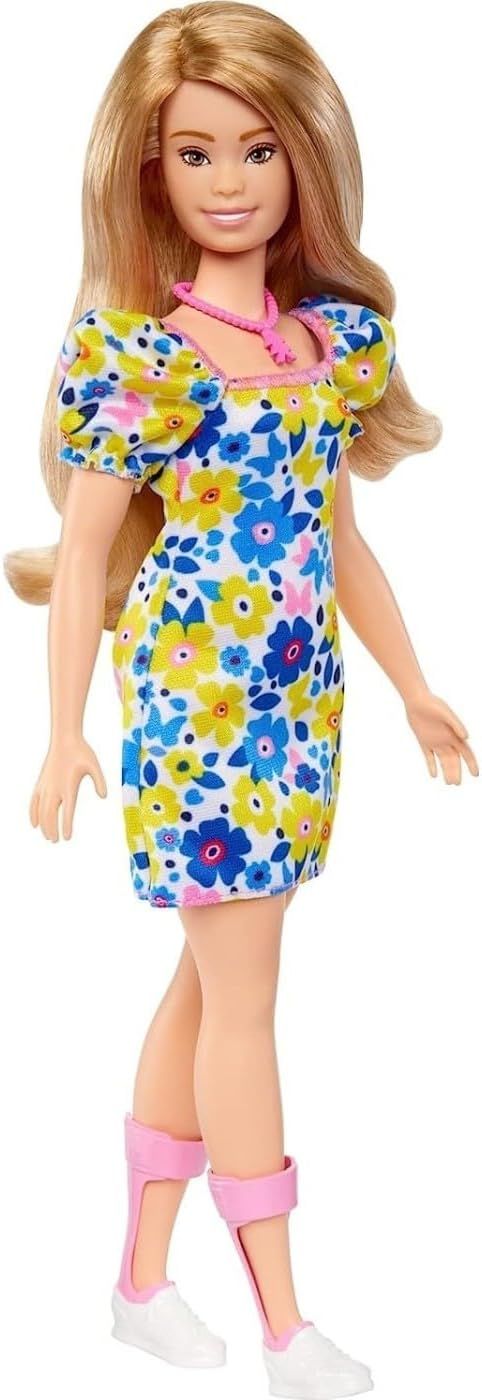 Barbie Fashionistas Doll # 208, Doll with Down Syndrome Wearing Floral Dress, Created in Partners... | Amazon (US)